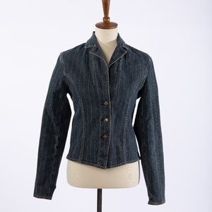 Sergio Valente Fitted Button Up Jean Jacket